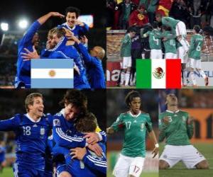 Puzle Argentina - México, oitava final, África do Sul 2010