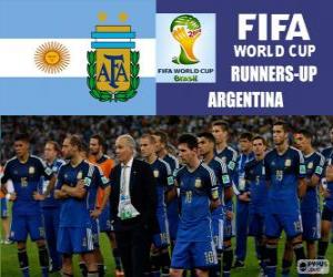 Puzle Argentina, segundo classificado do Copa do mundo de futebol Brasil 2014