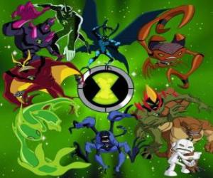 Puzle As 10 personalidades original Ben 10 aliens