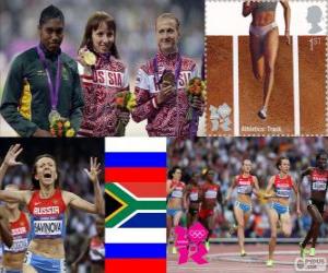 Puzle Atletismo 800m feminino Londres 12