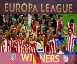 Puzle Atlético de Madrid, campeão da UEFA Europa League 2011-2012