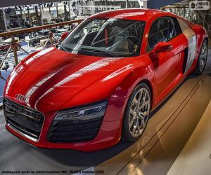 Puzle Audi R8 vermelho