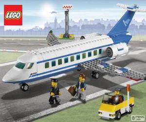 Puzle Avião de passageiros de Lego