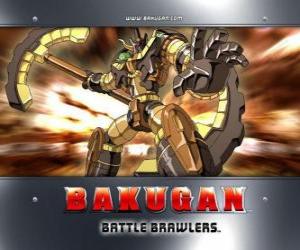 Puzle Bakugan Subterra Gorem é o guardião da Julie