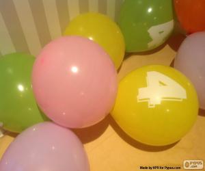 Puzle Balões com números