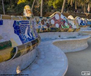 Puzle Banco, Parque Güell, Barcelona