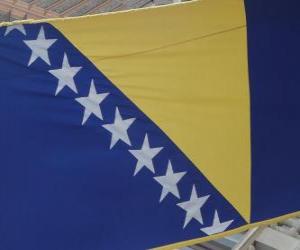 Puzle Bandeira da Bósnia e Herzegovina