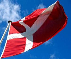 Puzle Bandeira da Dinamarca
