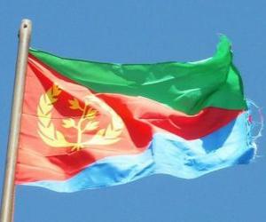 Puzle Bandeira da Eritreia