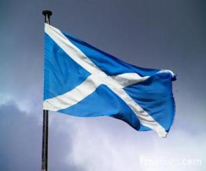 Puzle Bandeira da Escócia, nação do Reino Unido