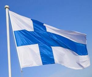Puzle Bandeira da Finlândia