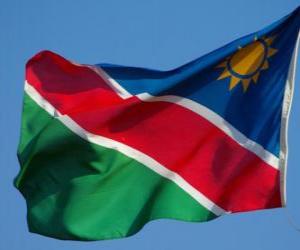 Puzle Bandeira da Namíbia