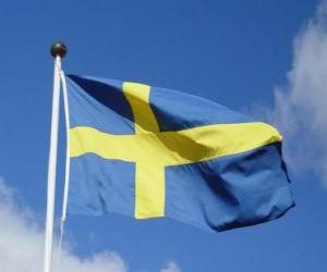 Puzle Bandeira da Suécia