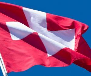 Puzle Bandeira da Suíça