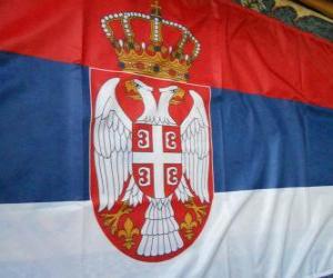 Puzle Bandeira da Sérvia
