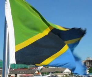 Puzle Bandeira da Tanzânia