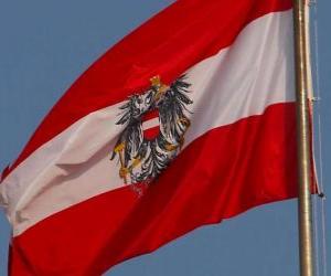 Puzle Bandeira da Áustria