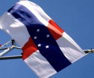 Puzle Bandeira das Antilhas Holandesas