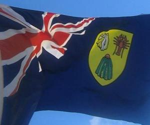 Puzle Bandeira das Ilhas Turks e Caicos