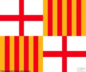 Puzle Bandeira de Barcelona
