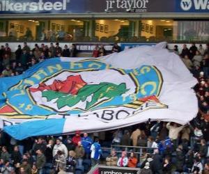 Puzle Bandeira de Blackburn Rovers F.C.