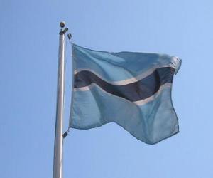 Puzle Bandeira de Botswana ou Botsuana