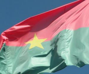 Puzle Bandeira de Burkina Faso