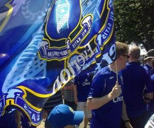 Puzle Bandeira de Everton F.C.