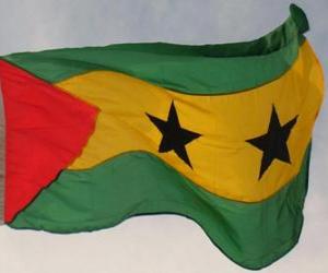 Puzle Bandeira de São Tomé e Príncipe