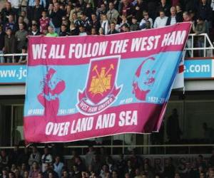 Puzle Bandeira de West Ham United F.C.