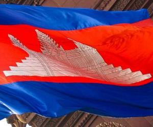 Puzle Bandeira do Camboja