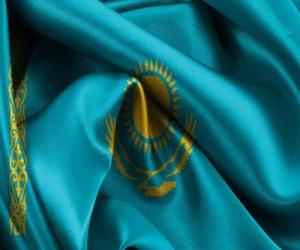 Puzle Bandeira do Cazaquistão