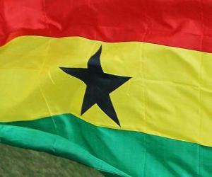 Puzle Bandeira do Gana