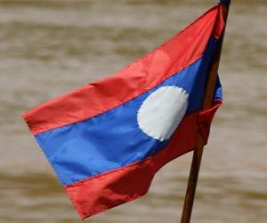 Puzle Bandeira do Laos