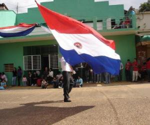 Puzle Bandeira do Paraguai