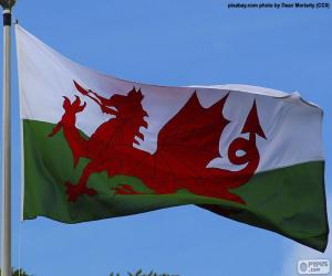 Puzle Bandeira do país de Gales