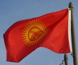 Puzle Bandeira do Quirguistão
