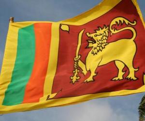 Puzle Bandeira do Sri Lanka