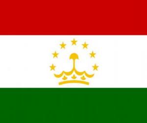 Puzle Bandeira do Tadjiquistão