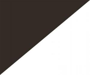 Puzle Bandeira preta e branca na diagonal para avisar o motorista por conduta antidesportiva