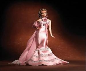 Puzle Barbie com vestido de fantasia para festa 