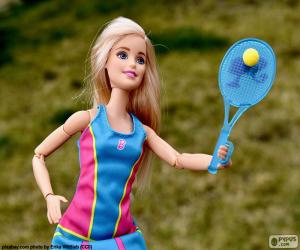 Puzle Barbie jogar tênis