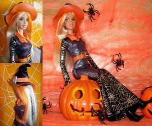Puzle Barbie no Halloween