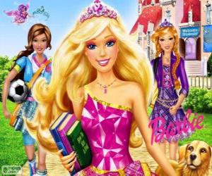 Puzle Barbie Princess na escola