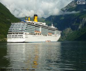 Puzle Barco, Fiorde de Geiranger