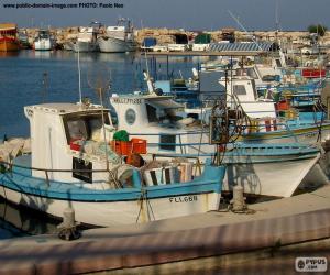 Puzle Barcos dos pescadores