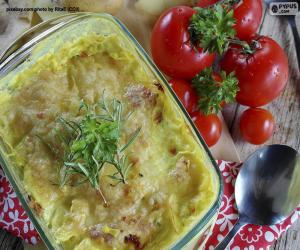 Puzle Batatas au gratinado