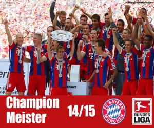 Puzle Bayern de Munique campeão 14-15