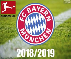 Puzle Bayern de Munique, campeão 2018-2019