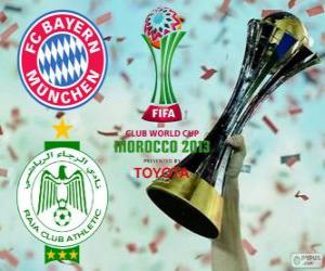 Puzle Bayern de Munique vs Raja Casablanca. Final de Copa do Mundo de Clubes da FIFA Marrocos 2013